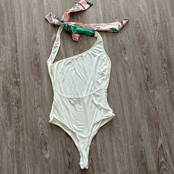 Lulus One Shoulder Bodysuit - Picture 9 of 10